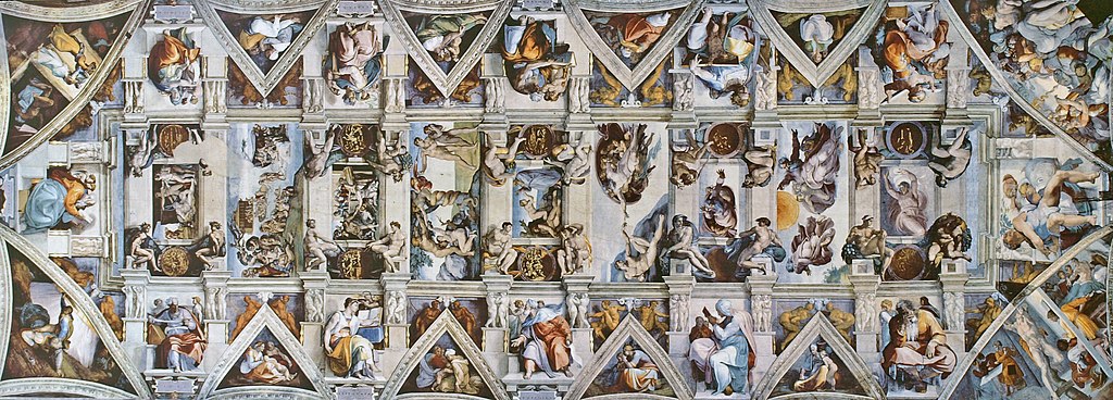 Sixtinische Kapelle und ihre Darstellung der Schaffung der Welt by Michelangelo